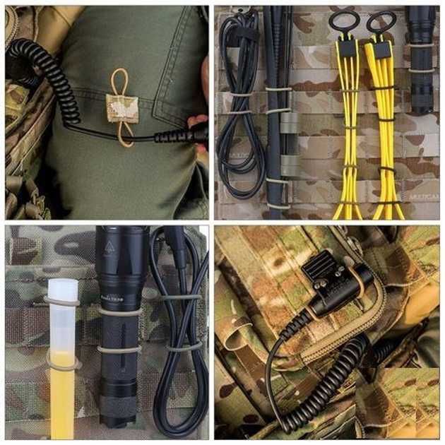 Фіксатор стропа на бронежилет плитоноска для закріплення речей в MOLLE