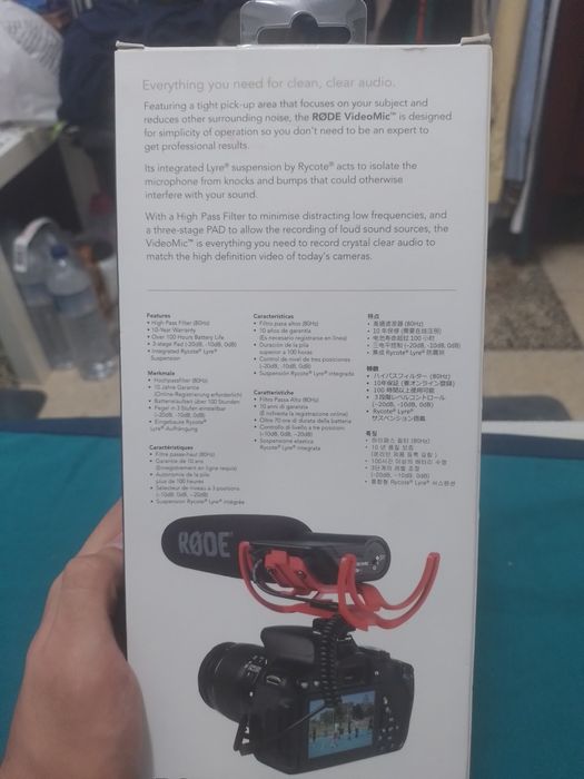 Microphone de camera fotografica