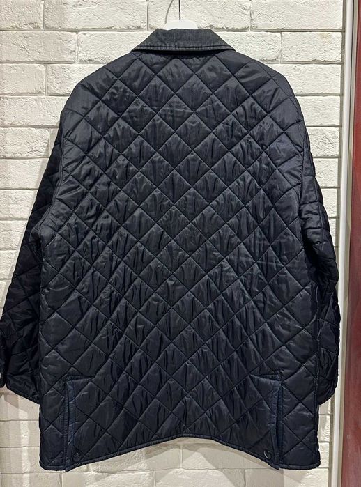 Benetton Kurtka Pikowana L Made in Italy Granatowa Stan BDB