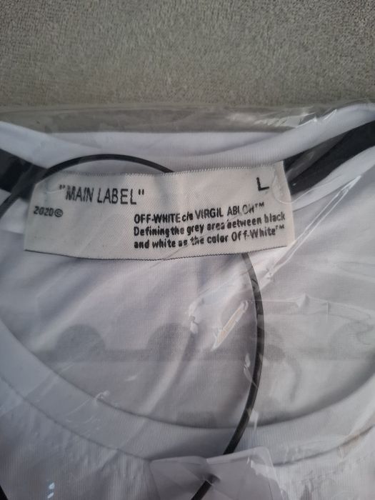 T-Shirt Off-White L nowy z metką w folii