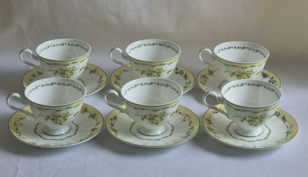 Чайний набір Auratic з елітної кістяної порцеляни (Fine Bone China) на 6 персон