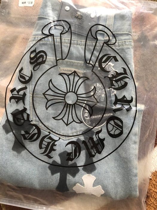 Джинсовые шорты Chrome Hearts