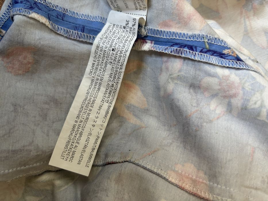 Niebieska  sukienka w kwiatki zara   rozm. XS S