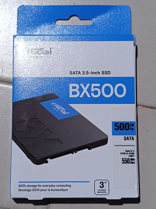 Disco Rígido Crucial BX 500 500GB SSD 2.5  SATA 3