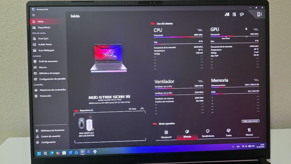 Asus Rog Strix Scar G18 RTX5080