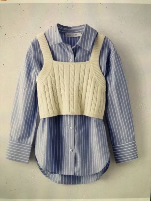Рубашка zara, майка