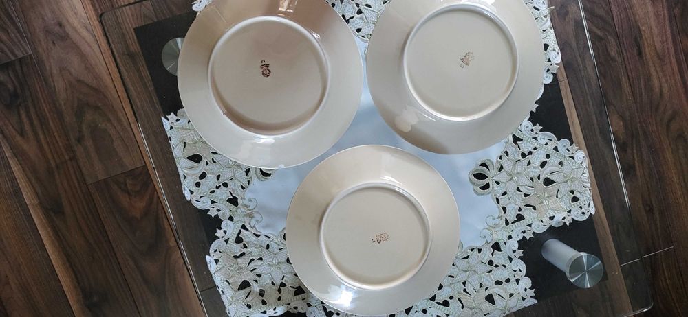 Zestaw talerzy porcelana Tułowice PRL