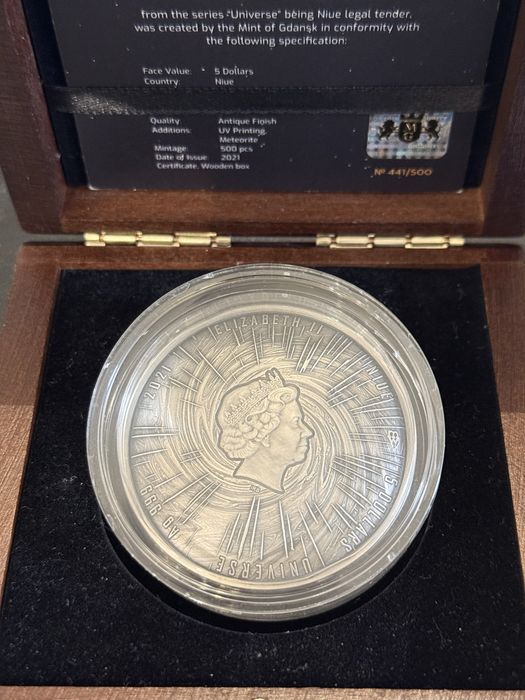 Srebrna moneta 5$ Black Hole - Universe 2oz ag999 2022