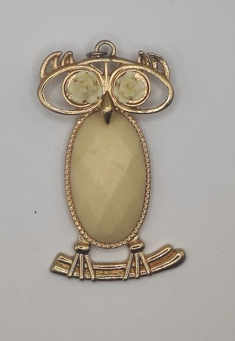 Вінтажна підвіска "Сова" | statement jewelry