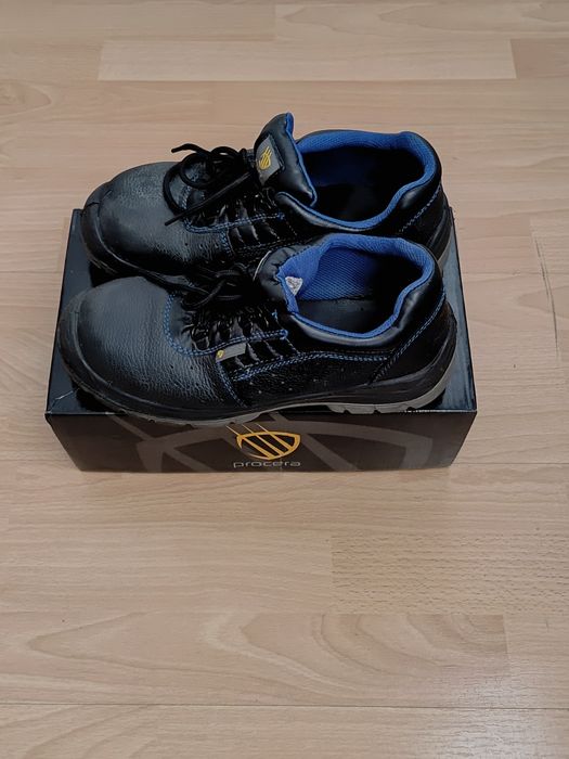 Buty robocze ochronne rozmiar 40  czarno-niebieskie
