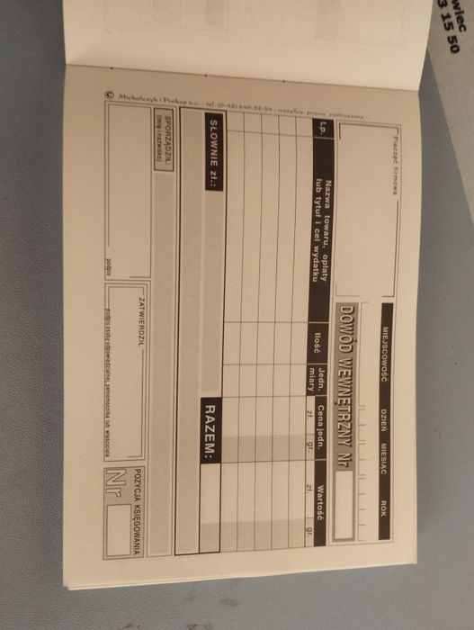 Dowód wewnętrzny książeczka do obitek