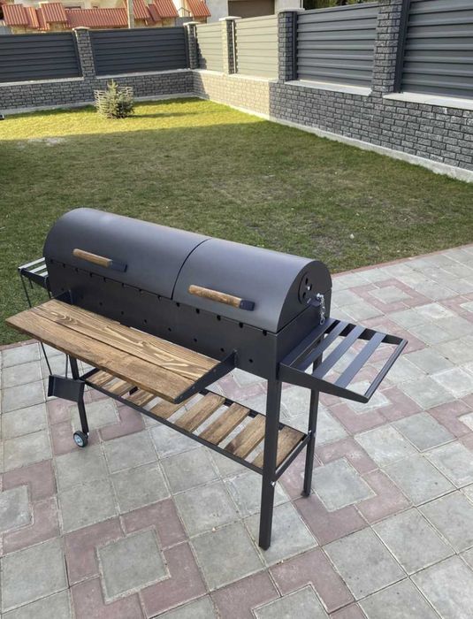 Стаціонарний Мангал гриль барбекю метал 5 мм ПОСИЛЕНИЙ