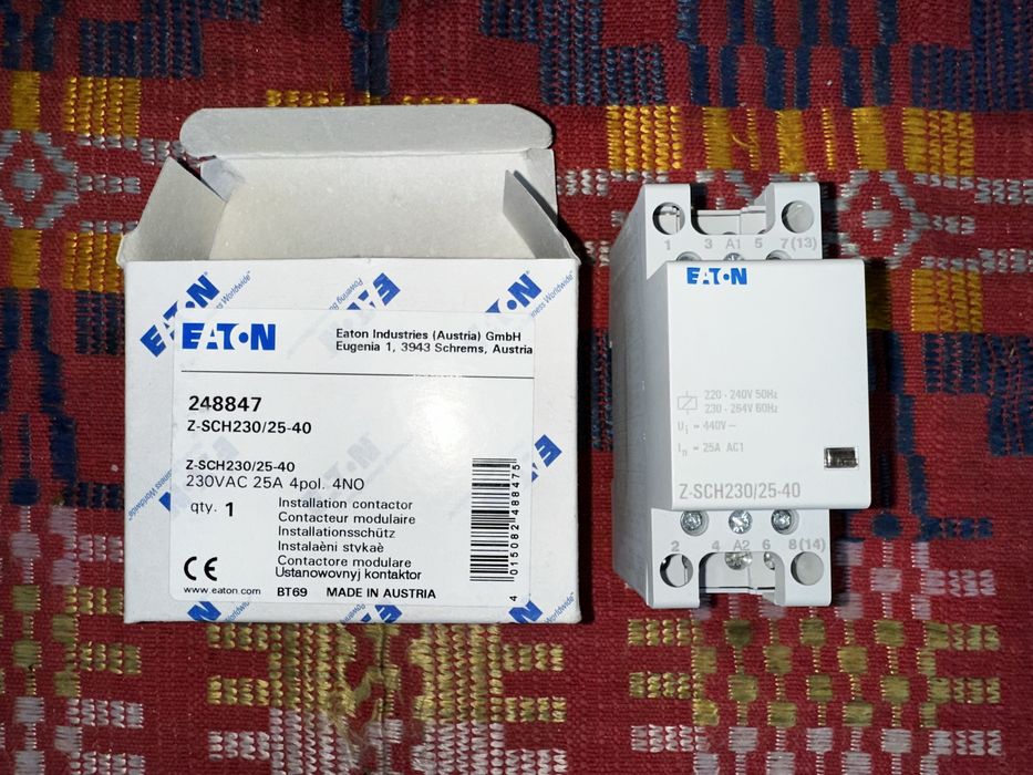 Контактор модульный  Eaton Z-SCH 230/25-40