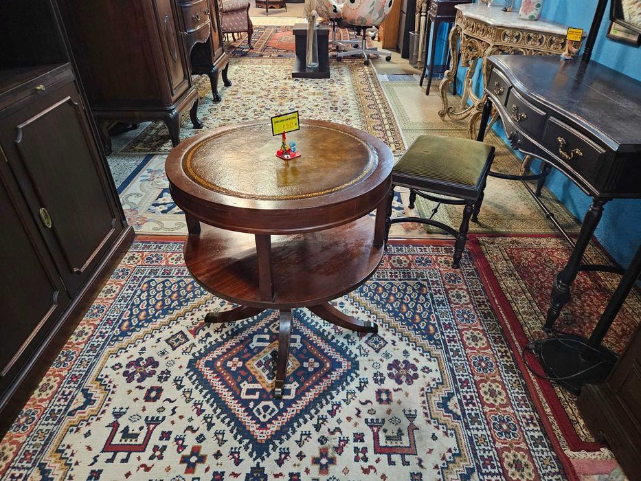 Mesa de centro , redonda em madeira - óptimo estado geral