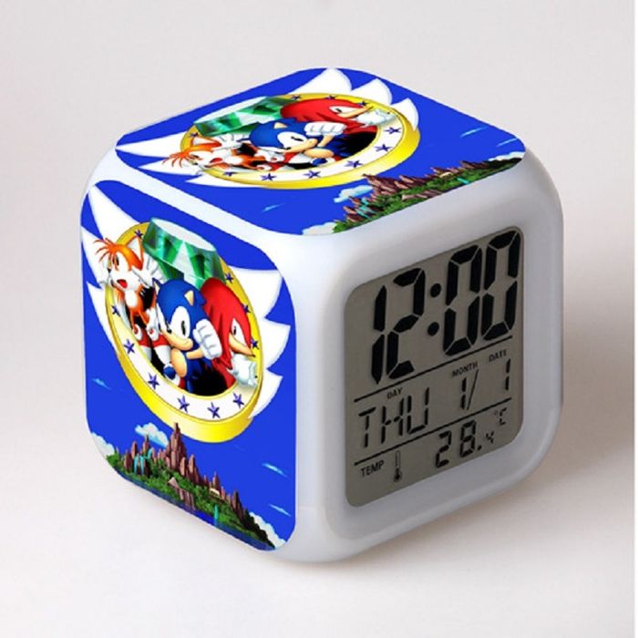 Relogio despertador Sonic