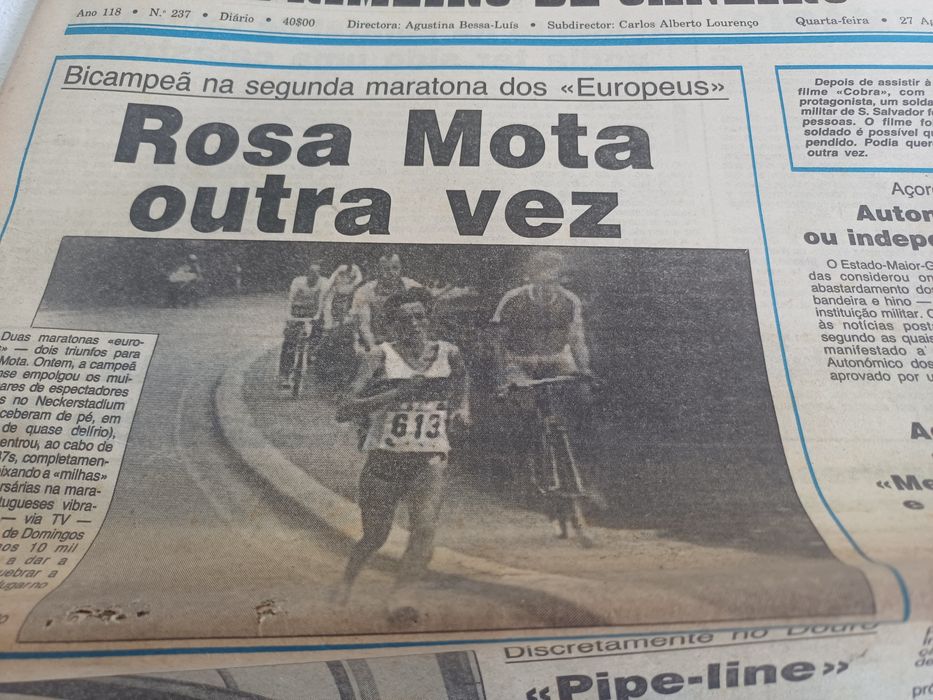 Lote de 7 Jornais - ROSA MOTA
