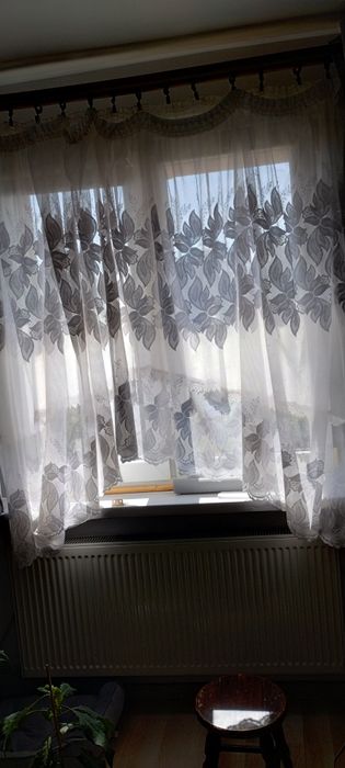 Piękna Firana żakardowa z haftem 120-150/290