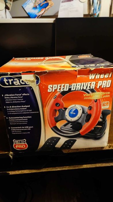 Kierownica TRACER Speed Driver Pro MX-V9 Vibration.