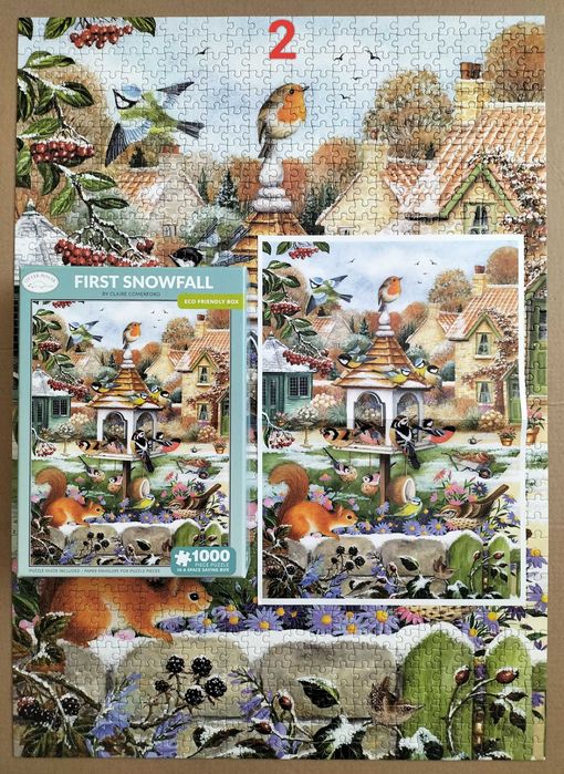 Puzzle Wasgij Safari i Otter House First Snowfall