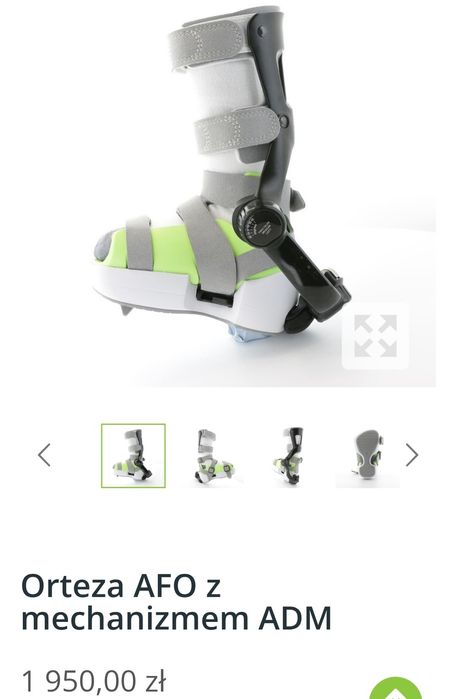 Ortezy AFO z mechanizmem ADM rozm. 7 / Szyna Mitchell/ Ponseti