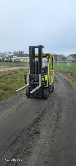 Wózek widłowy spalinowy LPG 2000 kg 2T Hyster wysokość podnoszenia 5500 mm kabina z ogrzewaniem  sztaplarka spalinowa LPG