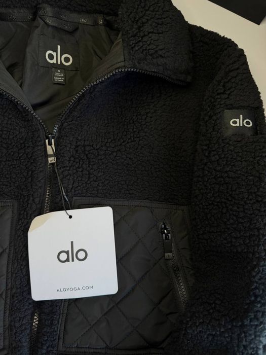 Флісова кофта худі зіп худі Alo Yoga фліска куртка