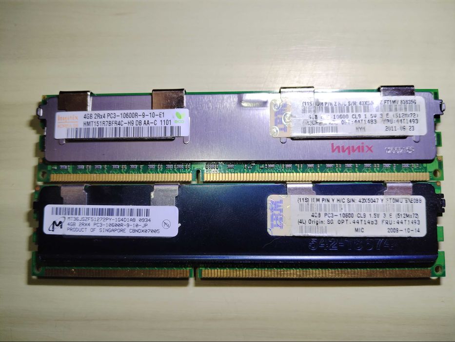 Серверная оперативная память 2GB 4GB DDR3 PC3 10600R Серверна пам'ять