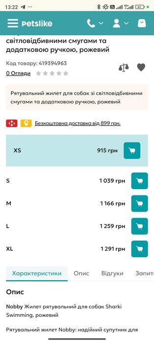Захисний жилет для плавання собак рятувальний жилет nobby