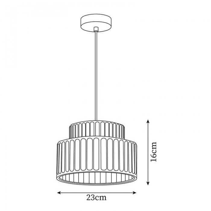 Nordic Żywiczna Kolumnowa Lampa Wisząca