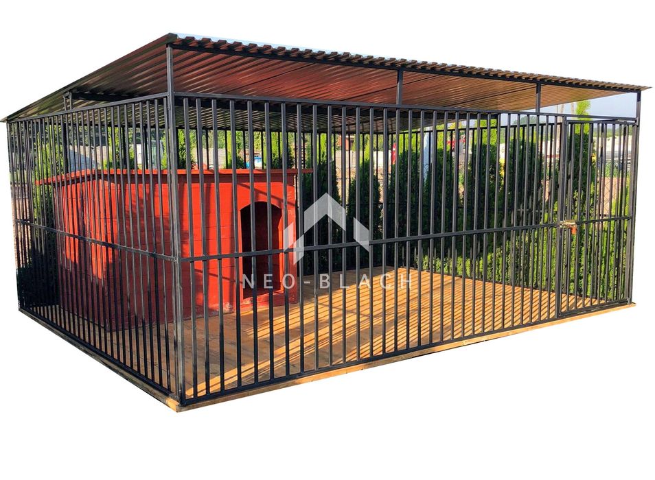 Kojec dla Psów 4x3m - Drewniana podłoga NB170 OLX