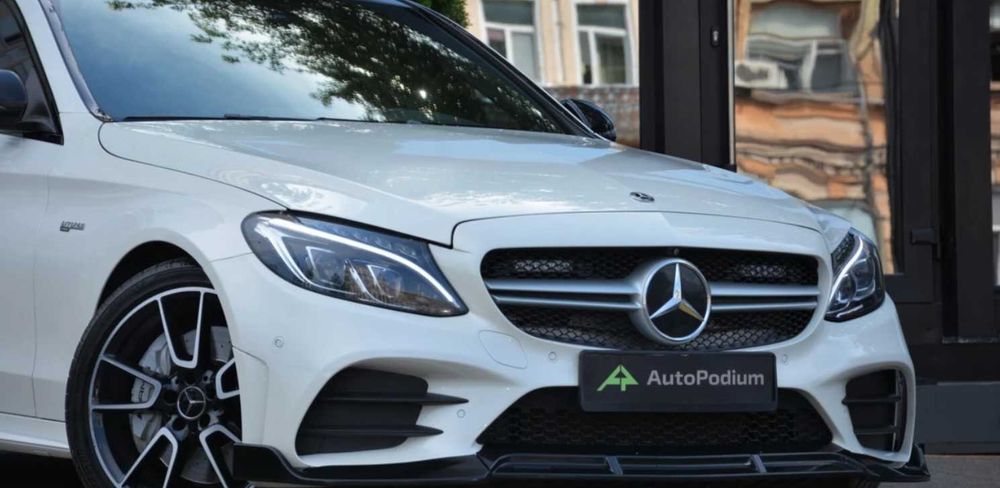 Передня решітка центральна Mercedes W205 AMG Silver