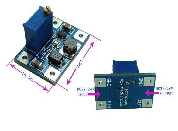 Step-up Regulador Tensão Ajustável SX1308 2A DC-DC - DESCONT QUANTIDAD
