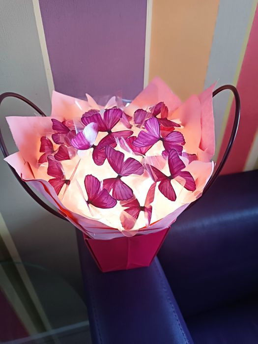 Корзинка из бабочек