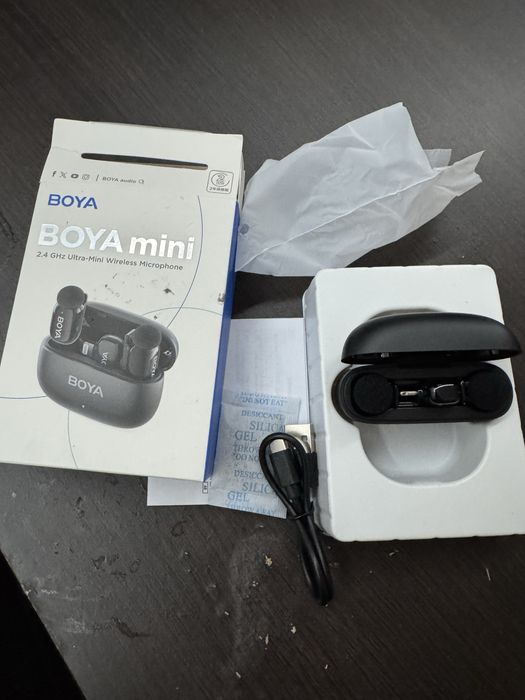 Boya mini-12 bezprzewodowy mikrofon krawatowy 2,4GHz lightning+USB-C