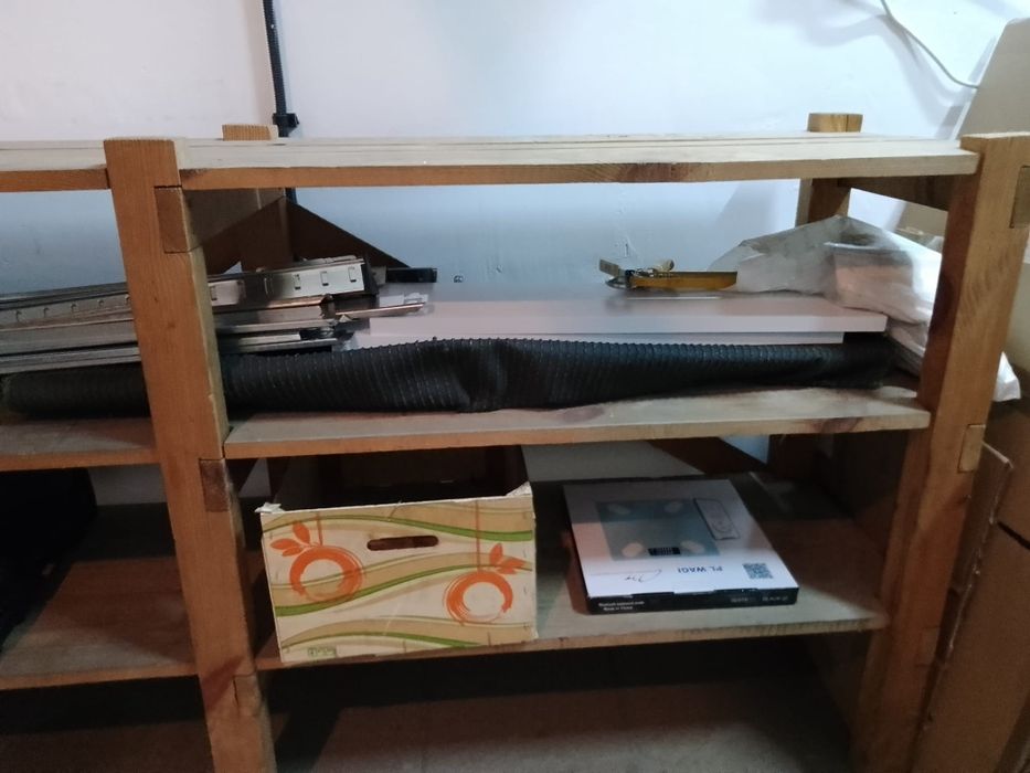 Regał drewniany do garażu piwnicy 170x84x40