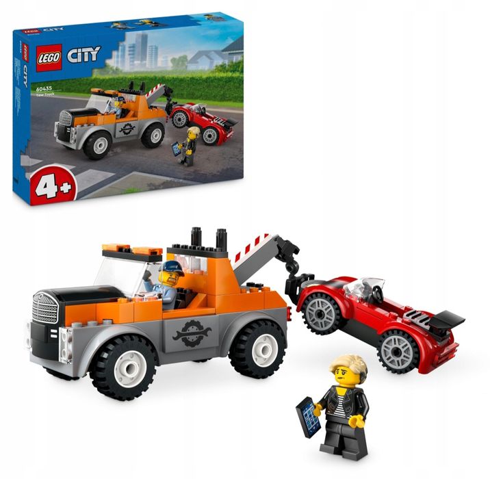 LEGO City 60435 Samochód pomocy drogowej i naprawa sportowego auta