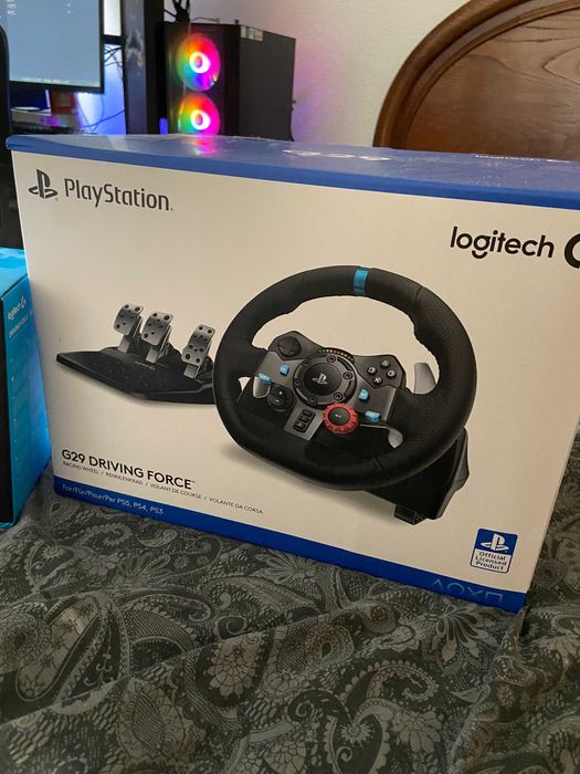 Logitech G29 + Caixa de Velocidades (Shifter) – Como Novo