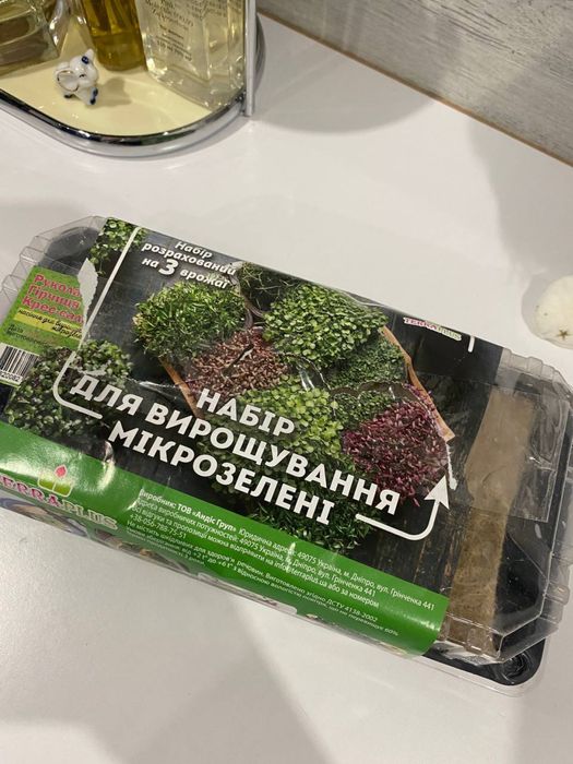 Набор рассады для выращивания зелени