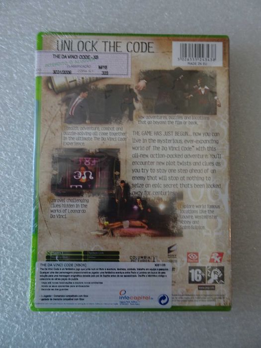 Jogo X-Box Da Vinci Code (selado)