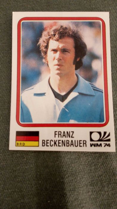 Cromo Panini World Cup Story de Franz Beckenbauer Mundial 74