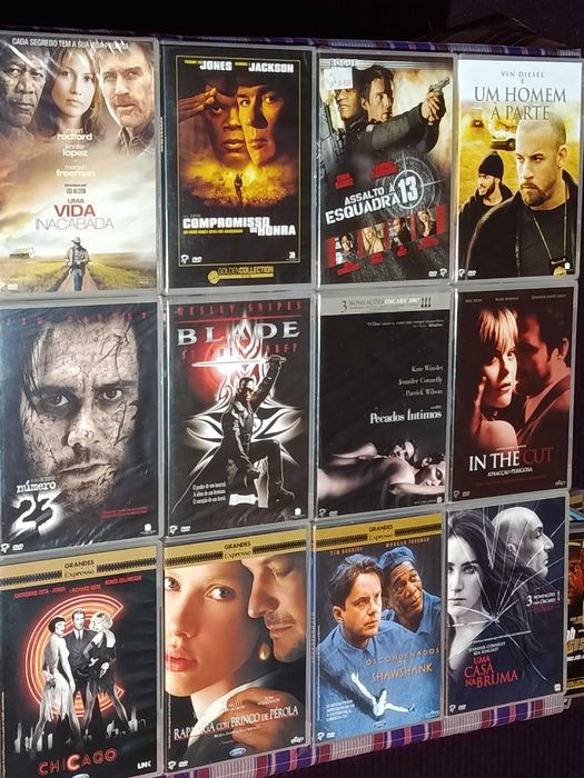 Grande coleccao filmes DVD, maioria novos - selados - 38 titulos