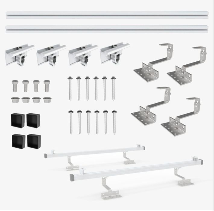 Zestaw montażowy do paneli fotowoltaicznych na dach 1modul