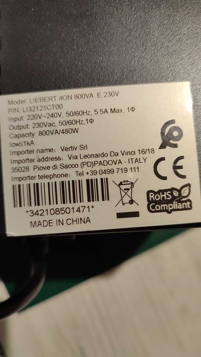 UPS Vertiv Liebert itON 800VA