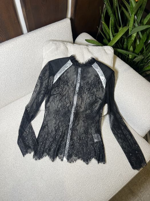 Блуза в мереживо Off-White, розмір S-M! Розпродаж люксових речей 90%