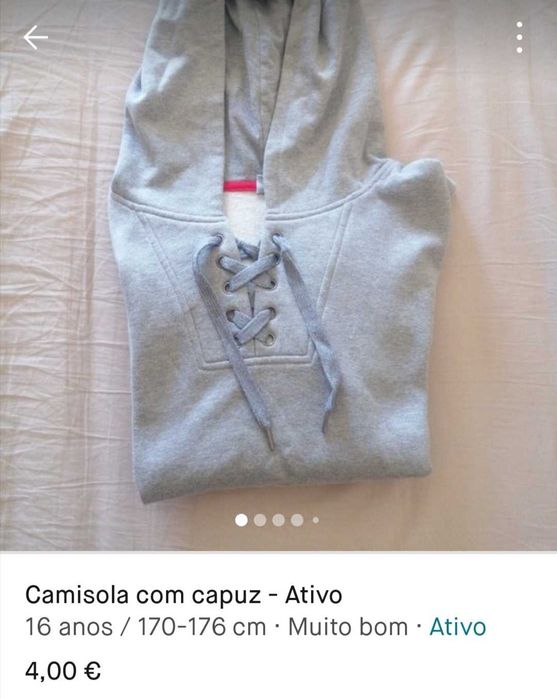 Camisolas com capuz para rapaz.