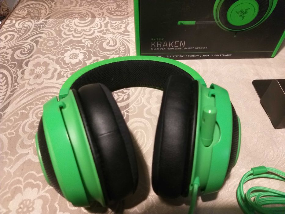 Słuchawki nauszne Razer Kraken zielone