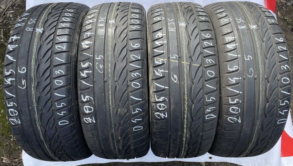4szt. opony letnie 205/45R17 84V Dunlop SP Sport 01 {*} {RSC}