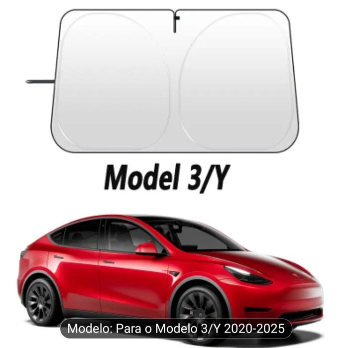 Proteção solar de Pára-brisas para Tesla Y