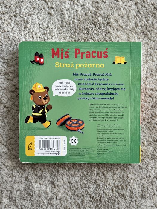 Miś Pracuś Straż Pożarna ruchoma książeczka