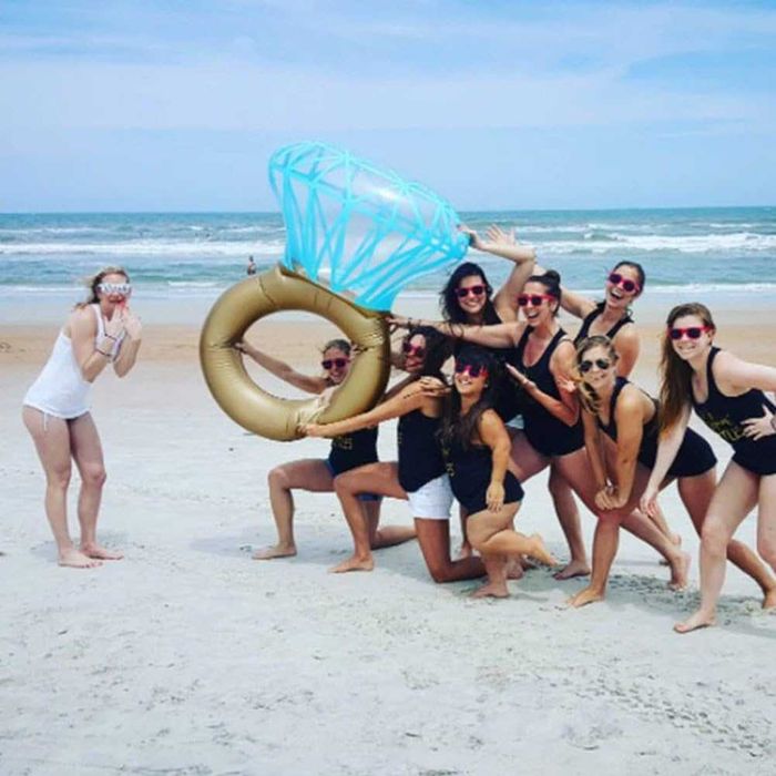 Flutuador insuflável piscina pedido de casamento despedida de solteira
